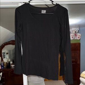 32 Degrees Classic Black heat tech shirt